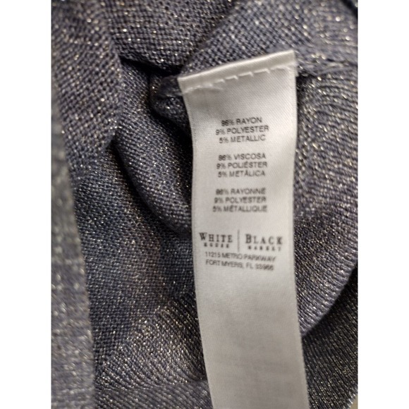 White House Black Market Cardigan Womens XS Gold Silver with Embellished Sequins - Picture 6 of 8